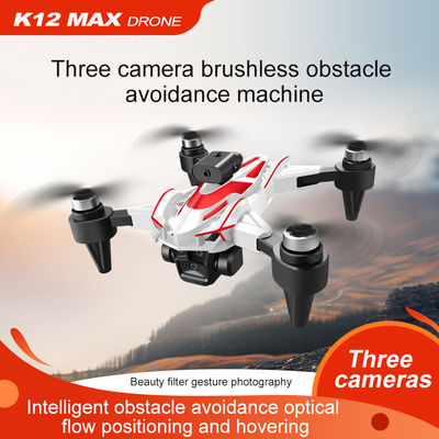2.4G Frequenza K12 Max Drone Wifi FPV RC Drone con controllo remoto Video Quadcopter giocattolo e tre Pro 4K HD Camera