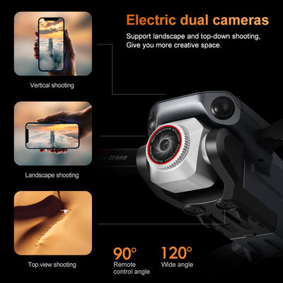 K12 Drones Design Elicottero pieghevole con schermo remoto Wifi FPV Evitare ostacoli e altre distanze di trasmissione delle immagini