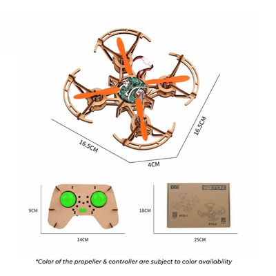 Costruire e imparare Diy Costruzione in legno Drone Quadcopter Assemblare Rc Drones Kit Set Toy Educazione Per gli studenti che insegnano ai bambini