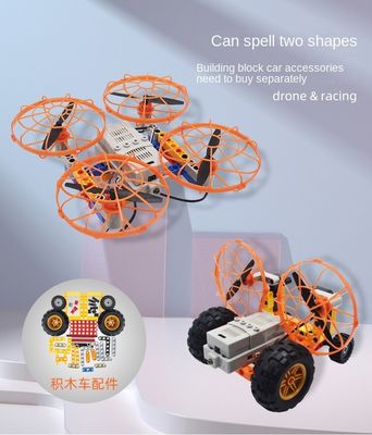 Drone a doppia forma con assemblaggio di blocchi di costruzione a 360 gradi