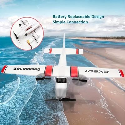 Fx-801 Rc Piano Epp Foam Glider Aeroplano Giroscopio 2.4g 2ch Rtf Remote Control Aerei con spessore delle ali per stile bianco Aeroplani EPP
