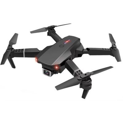 Quadcopter UAV pieghevole con Aeroscope Helicopter Camera HUGTEC E88 PRO HD FPV Drone Batteria 3.7V 1800MAH Nero Grigio