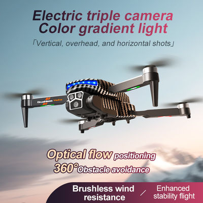 12 minuti Tempo di volo Controllo a mano Drone nero in fibra di carbonio con tenuta dell'altitudine del flusso ottico e 4k 360 gradi di stunt di rotazione