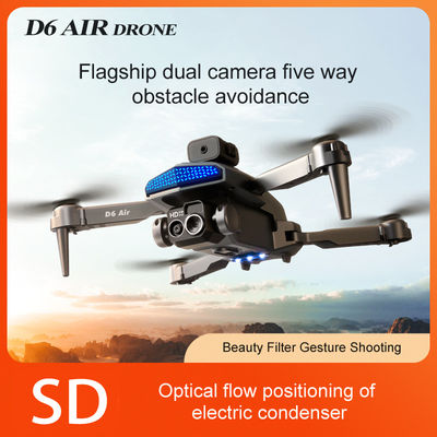 D6 Air Mini Drone Professional 4k HD Camera Quadcopter con Design pieghevole Evitamento ostacoli e controllo remoto
