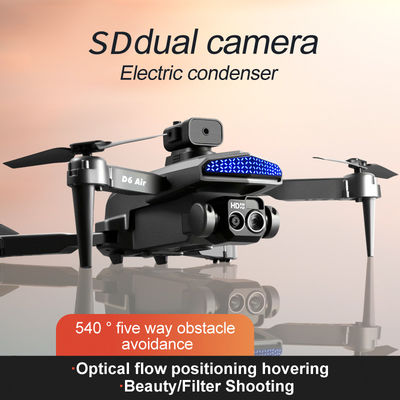 D6 Air Mini Drone Professional 4k HD Camera Quadcopter con Design pieghevole Evitamento ostacoli e controllo remoto