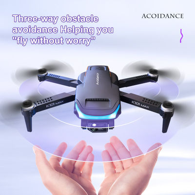 Plastica Nero Grigio K101 Max Drone 4k Camera Flusso Ottico Evitare gli ostacoli Drone Con HD Camera