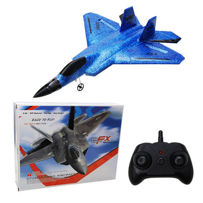 FX622 RC Aereo a controllo remoto Aeromobile F22 Modello giocattolo Piccolo aliante a schiuma con luci Fighter per l'aggiornamento di frequenza 2,4 GHz