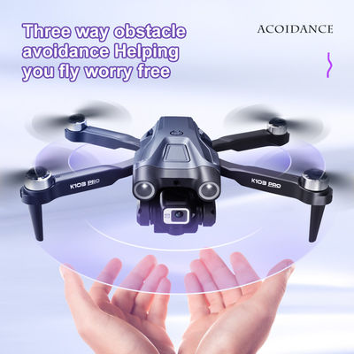 Fatto Drone senza spazzole 4k doppia fotocamera flusso ottico Altitudine gesture video foto giocattolo Drone 200m Remote Drone Drone giroscopio