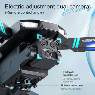Droni principianti Posizionamento del flusso a tre assi Mini Drone pieghevole senza spazzole con evasione degli ostacoli a infrarossi e fotocamera 4k