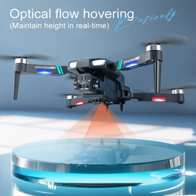 Droni principianti Posizionamento del flusso a tre assi Mini Drone pieghevole senza spazzole con evasione degli ostacoli a infrarossi e fotocamera 4k