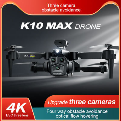 Drone a flusso ottico con tripla fotocamera 4k Wifi Fpv Stabilizzatore per fotocamere per principianti Evitazione degli ostacoli RC Quadcopter 2.4G