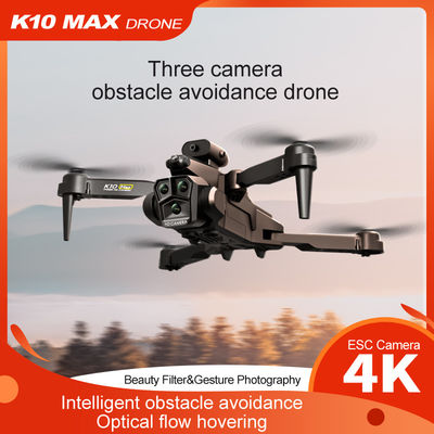 Drone a flusso ottico con tripla fotocamera 4k Wifi Fpv Stabilizzatore per fotocamere per principianti Evitazione degli ostacoli RC Quadcopter 2.4G