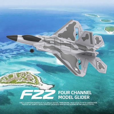 F22 Rtf Epp Foam Jet Aeroplano Controllo remoto Rc Aereo da combattimento Giocattolo Distanza di età da 8 a 13 anni Distanza di controllo Circa 200 metri