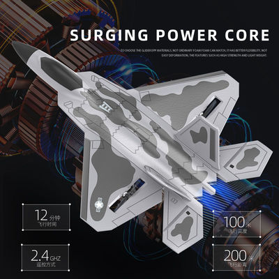 4K UHD Video Capture F22 Aereo RC ad ala fissa Facile da volare Durabile Soft EPP Foam Glider Aereo per Avventure all'aperto