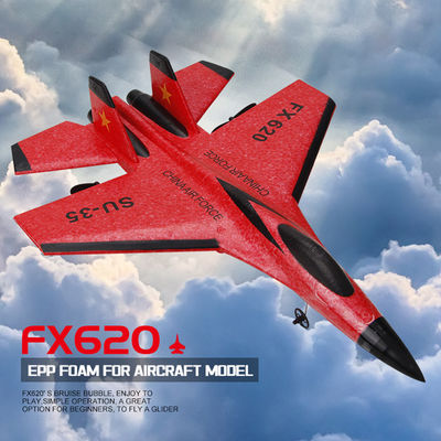 FX620 2.4GHz 2-Channel Foam RC Plane Modello Glider RC Jet Airplane con tempo di ricarica di 60 minuti e batteria da 3,7V 150mAh