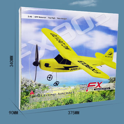 Super Glider Fx803 2.4g Piper J3 Cub Rc Aeroplano Nc26170 Epp Aeromobile ad ala fissa con lungo tempo di volo e volo stabile