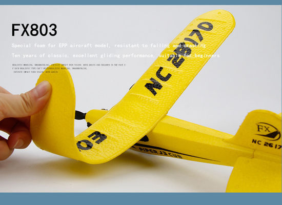 Super Glider Fx803 2.4g Piper J3 Cub Rc Aeroplano Nc26170 Epp Aeromobile ad ala fissa con lungo tempo di volo e volo stabile