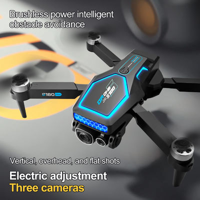 S180 Rc Drone senza spazzole Hd Regolazione elettrica Fotografia aerea Wifi Flusso ottico 4 assi Evitazione degli ostacoli aerei per principianti
