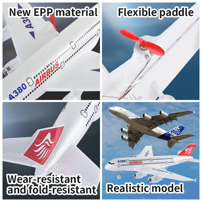 Caratteristiche Ritorno automatico 2.4 G Aeroplano in polistirolo resistente 70g Modello a controllo remoto Elicottero giocattolo A380 Rc Aeroplano 110m Scatola