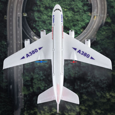 2.4G RC Airplane A380 Modello di elicottero giocattolo con polistirolo resistente 110m Range Original Box incluso