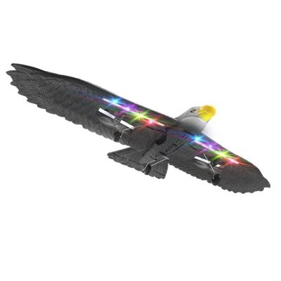 Modello Rtf 2024 Eagle Glider a due vie con luce e auto-equilibrio 3 Changell Glider Controlled Aircraft Scale 56*29.5*8 CM