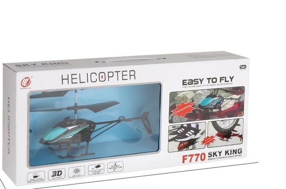 F770 Elicottero giocattolo di controllo di precisione prestazioni di volo stabili e capacità di stunt 3D Flip Singolo pacchetto Dimensioni 44X8.8X18 CM