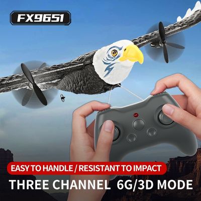 Caratteristiche RTF 3ch Epp Foam Rc Simulation Wingspan Bald Eagle 2.4g Rc Glider Aeroplano giocattoli con 14 anni e più Age Range