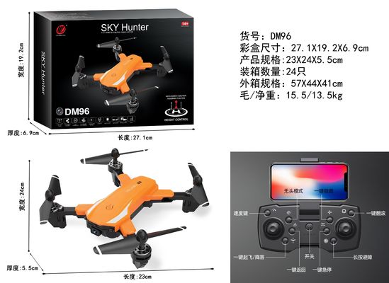 Dm96 Night Flight Drone With Led Long Flight Time Drone One-Key Takeoff/Landing Drone Video Capture Risoluzione nulla