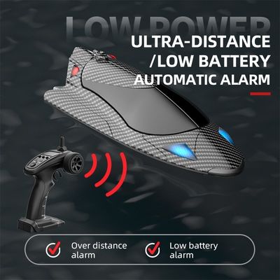 Fy011 Alta velocità 25KM/h Barca RC 2.4G telecomando senza lame esposte capovolto resettore esplosivo e potente RC giocattolo di nave