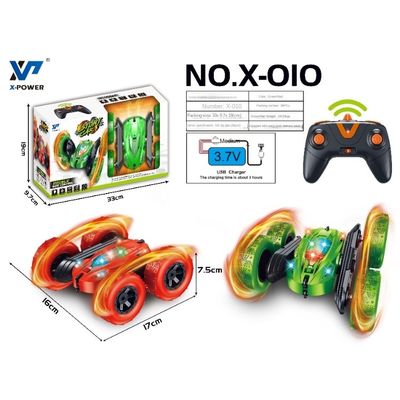 X-010 Rc Mini Stunt Car 2.4ghz Double Sided 360 Degree Tumble Remote Control Stunt Car Toys per l'intrattenimento dei bambini