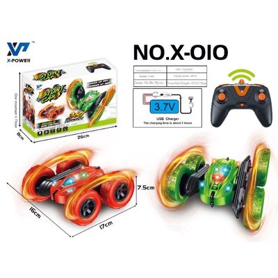 X-010 Rc Mini Stunt Car 2.4ghz Double Sided 360 Degree Tumble Remote Control Stunt Car Toys per l'intrattenimento dei bambini