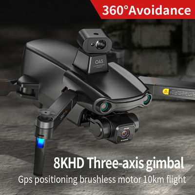 S808 Drone 360 Evitazione degli ostacoli senza spazzole Tre assi Eis Anti-tremazione Ptz 8k Fotografia aerea ultra-chiara Gps Rc Aeromobili