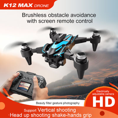 Droni per principianti K12 Drone senza spazzola Drone elettrico 3 fotocamere 4k Drone infrarosso Evitazione ostacoli Droni flusso ottico Quadcopter giocattoli per adulti