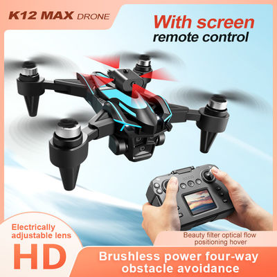 Droni per principianti K12 Drone senza spazzola Drone elettrico 3 fotocamere 4k Drone infrarosso Evitazione ostacoli Droni flusso ottico Quadcopter giocattoli per adulti