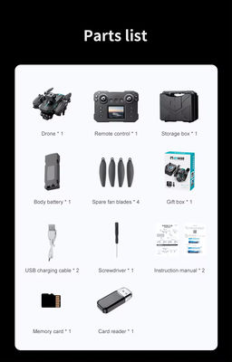 Tempo massimo di volo stile Ky605s Max Drone 4khd Camera a quattro lati Evitazione degli ostacoli Motore senza spazzole Batteria vita Rc Drone