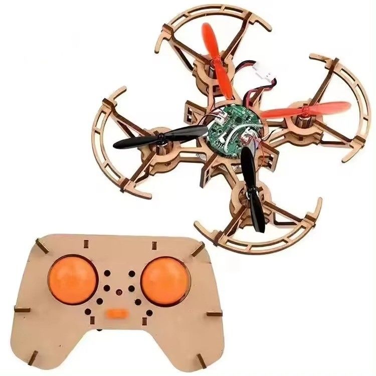 Costruire e imparare Diy Costruzione in legno Drone Quadcopter Assemblare Rc Drones Kit Set Toy Educazione Per gli studenti che insegnano ai bambini