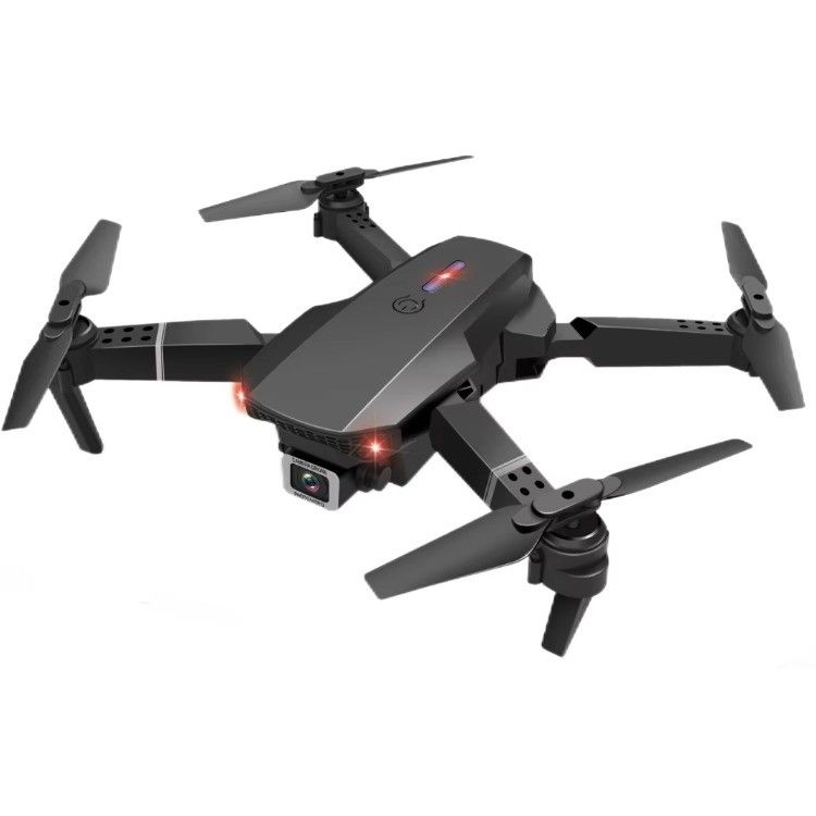 Quadcopter UAV pieghevole con Aeroscope Helicopter Camera HUGTEC E88 PRO HD FPV Drone Batteria 3.7V 1800MAH Nero Grigio