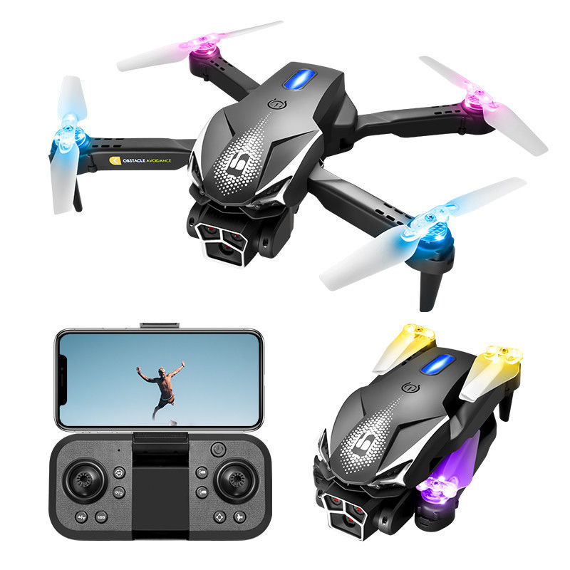 Iniziante Hobby Drone Con Fotocamera 480p 30m Wifi Trasmissione di immagini Flusso ottico Waypoint Drone volante Evitazione degli ostacoli Mini aereo