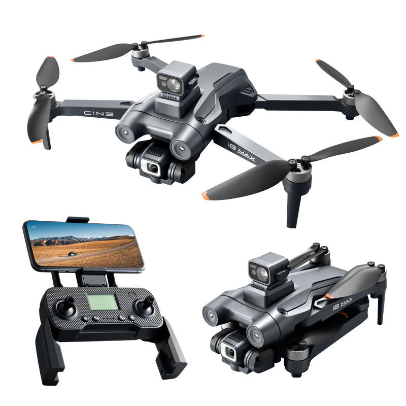 Controllo remoto I8 Max Drone 25 minuti Tempo di volo 1,5 km gamma doppia fotocamera GPS e Smart Return per i droni principianti