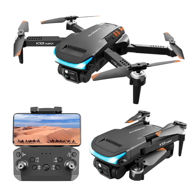 Plastica Nero Grigio K101 Max Drone 4k Camera Flusso Ottico Evitare gli ostacoli Drone Con HD Camera