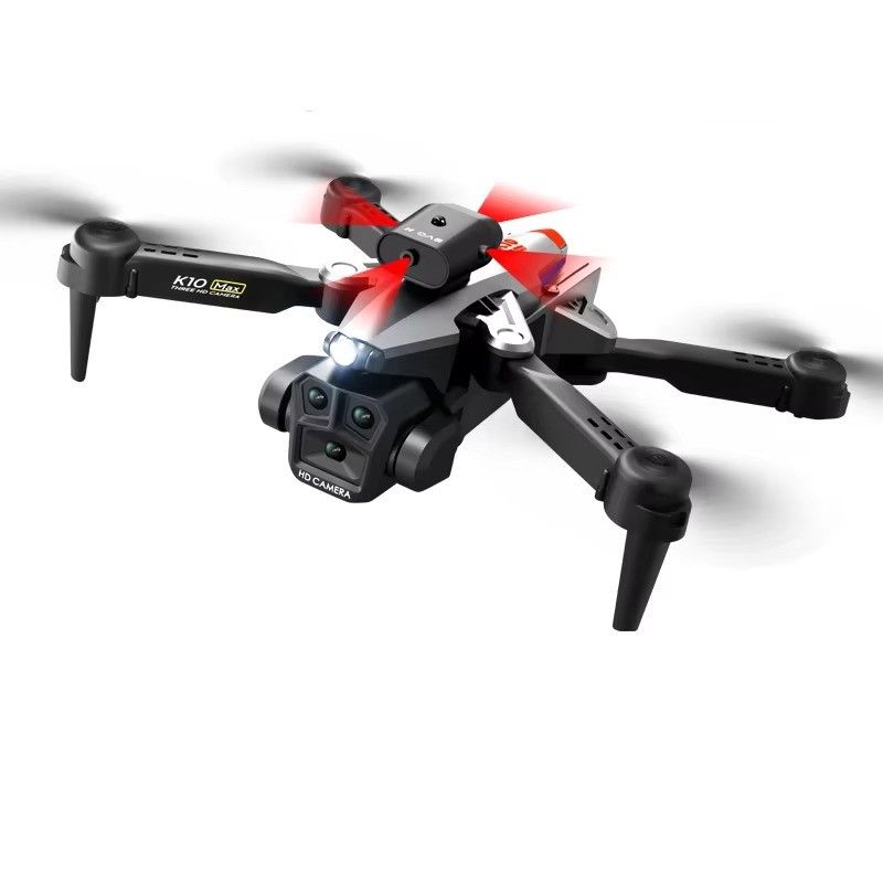 Drone a flusso ottico con tripla fotocamera 4k Wifi Fpv Stabilizzatore per fotocamere per principianti Evitazione degli ostacoli RC Quadcopter 2.4G