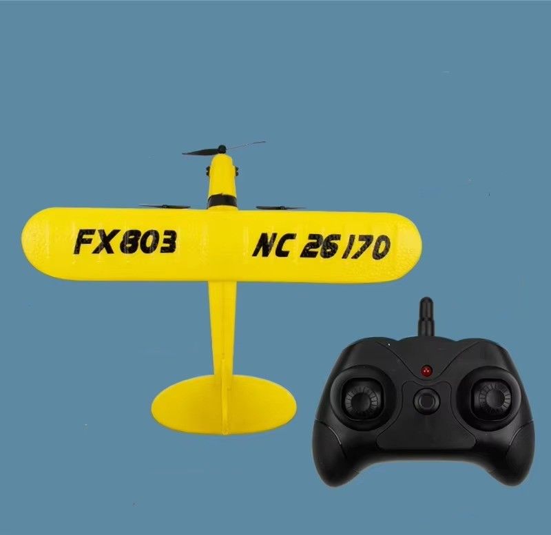 Super Glider Fx803 2.4g Piper J3 Cub Rc Aeroplano Nc26170 Epp Aeromobile ad ala fissa con lungo tempo di volo e volo stabile