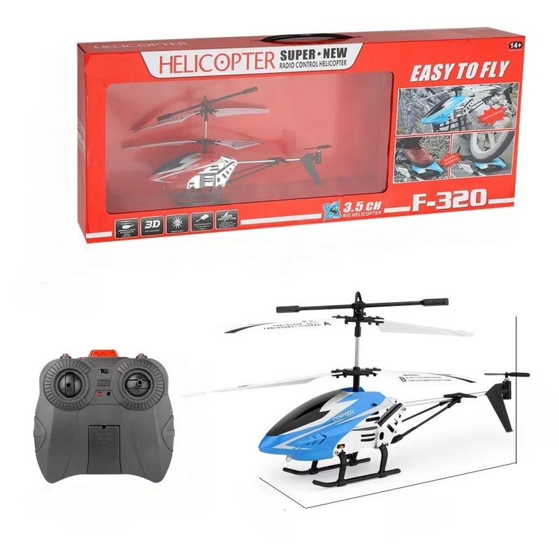 3.5 Canali F320 Girare da sinistra a destra Elicottero avanti-indietro Volante giocattolo Altezza di presa Elicottero con spedizioni veloci