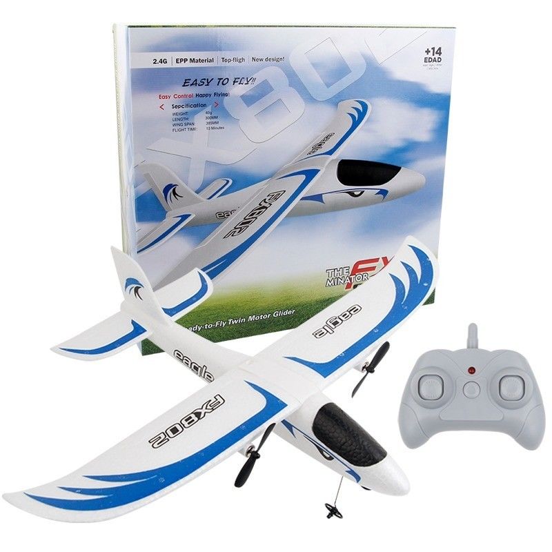 Super Glider Fx802 2.4g 2ch Epp Foam Remote Controlled Glider Model Ready to Go per il livello di abilità dell'operatore intermedio