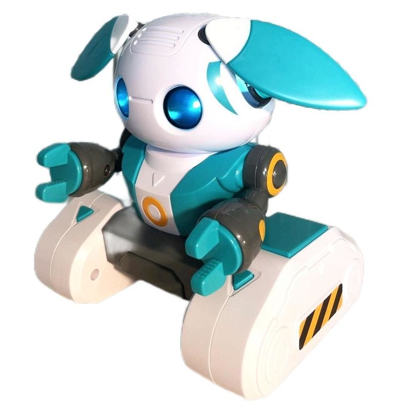 Robot didattici HUGTEC S024 Robot giocattolo Gestore a controllo remoto STEM 3 Musica plastica Funzione luce Automatica per unisex