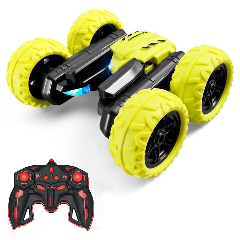 Luce LED ad alta velocità RC Car Nuova Drift Double Sided Stunt Car con telecomando e fonte di alimentazione elettrica
