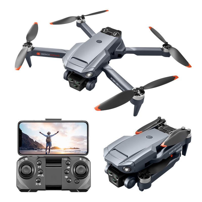 Max Drone 4k HD Cinque telecamere 360 Evitazione degli ostacoli Flusso ottico Volare Mini Quadcopter 100m Distanza di trasmissione immagine